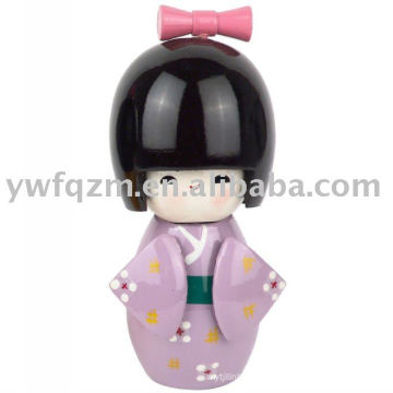 Nova moda artesanal kokeshi boneca do Japão